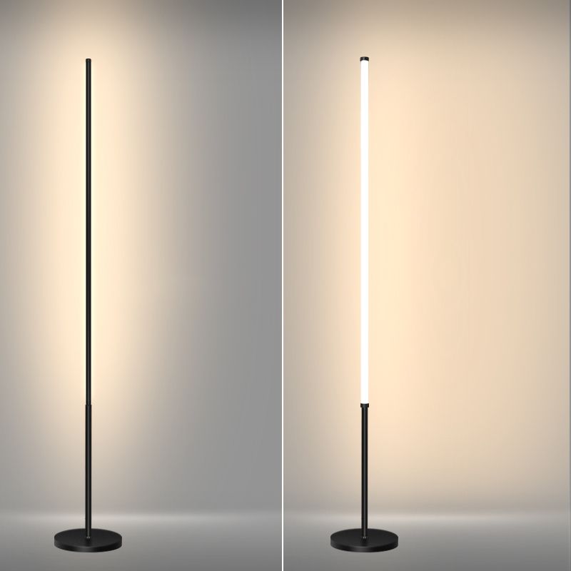 Nordic Style Strip Floor Lamp Metal 55" High LED Floor Light for Bedroom