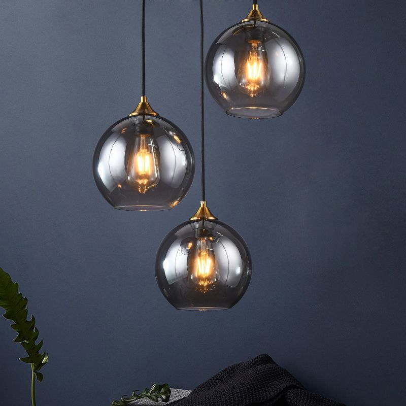 Modern Style Spherical Shape Pendant Lighting Glass Pendant Light for Living Room