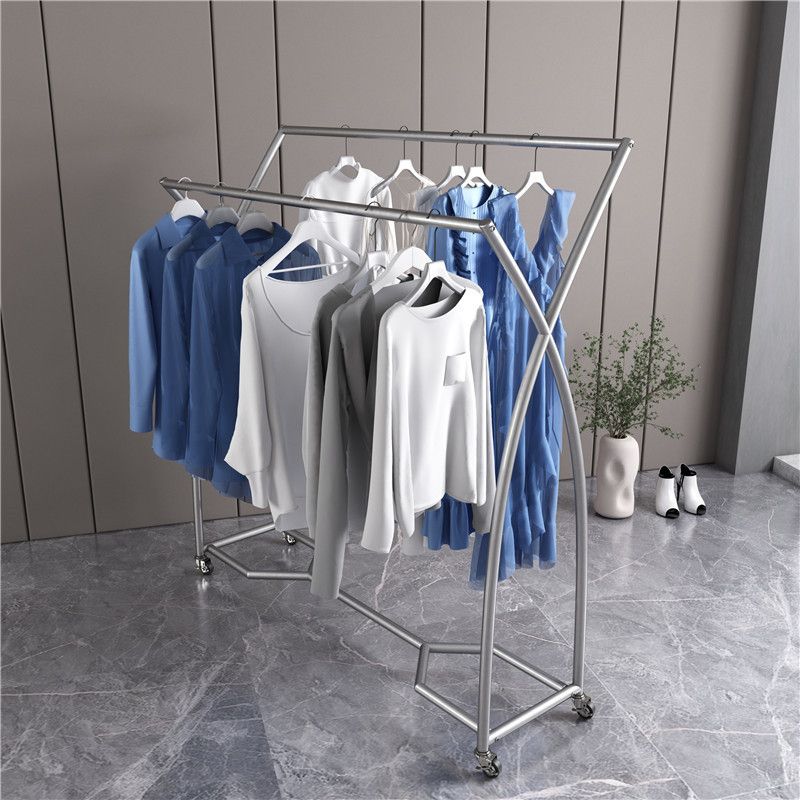 Modern Coat Rack Hanging Rail Free Standing Coat Hanger Living Room