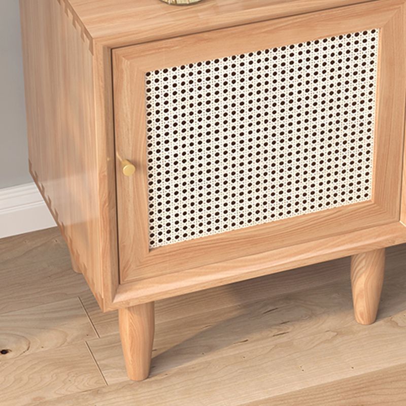 Contemporary Bedside Cabinet 1 Door Right Side Nightstand for Bedroom