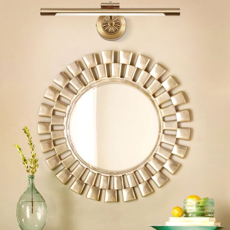 Traditional Elongated Vanity Mirror Lights Acrylic Wall Light Fixtures for Bathroom