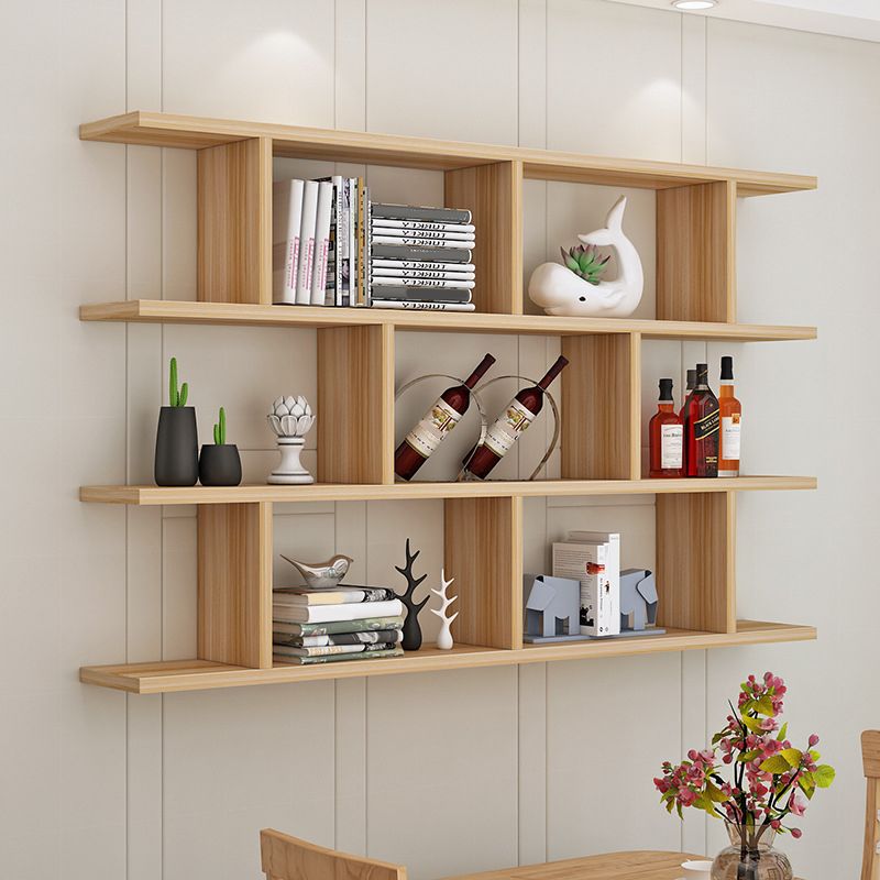 Modern Wall Mounted Wine Bottle Rack Manufactured Wood Bottle Rack