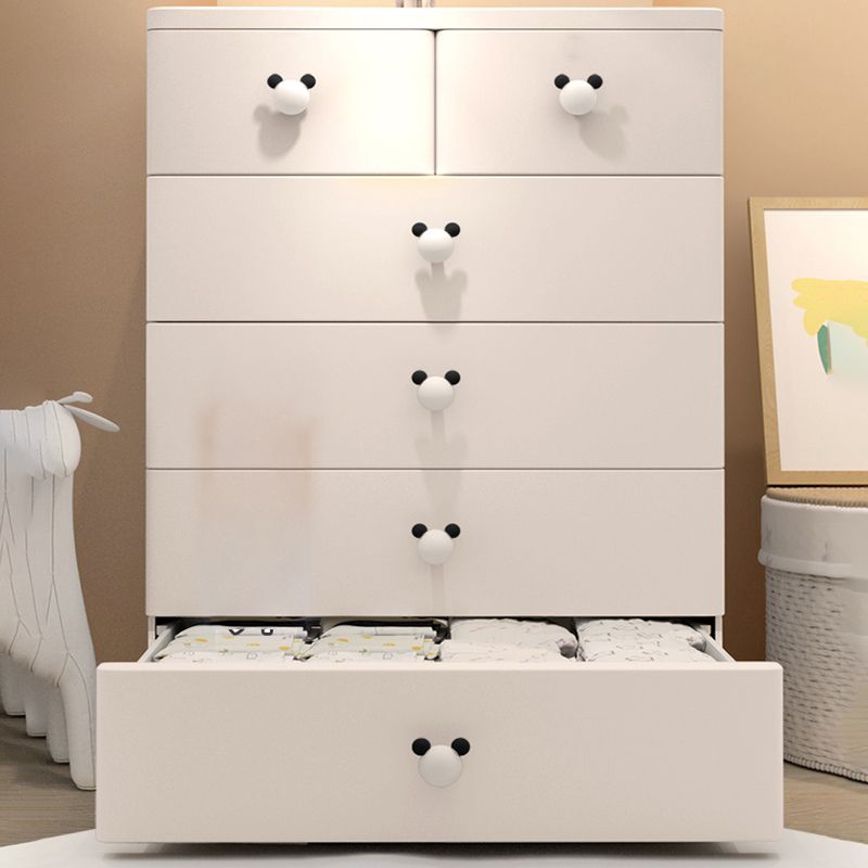 Modern Kids Nightstand Vertical Nursery Dresser with 6 Drawers