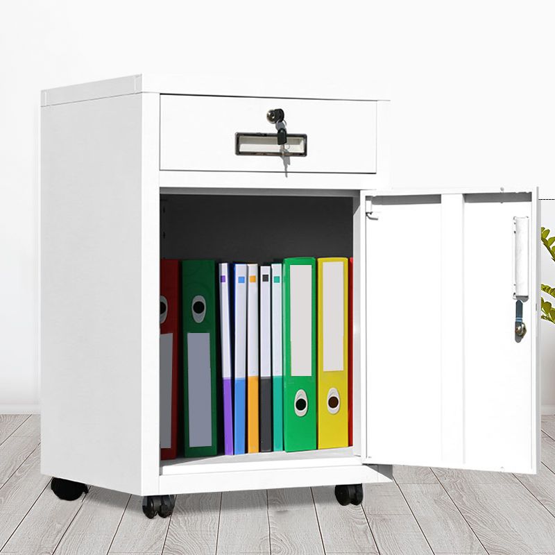 Contemporary File Cabinets Steel Frame Filing Cabinets with Key Lock for Office