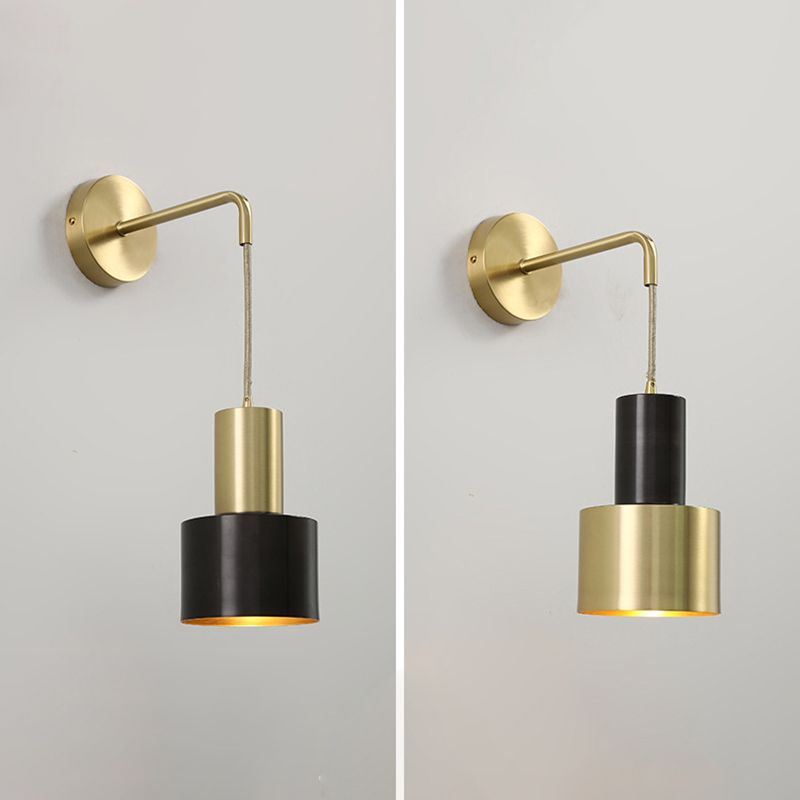 Minimalist Wall Sconce Lighting Industrial Metal 1 Light Wall Light Fixture