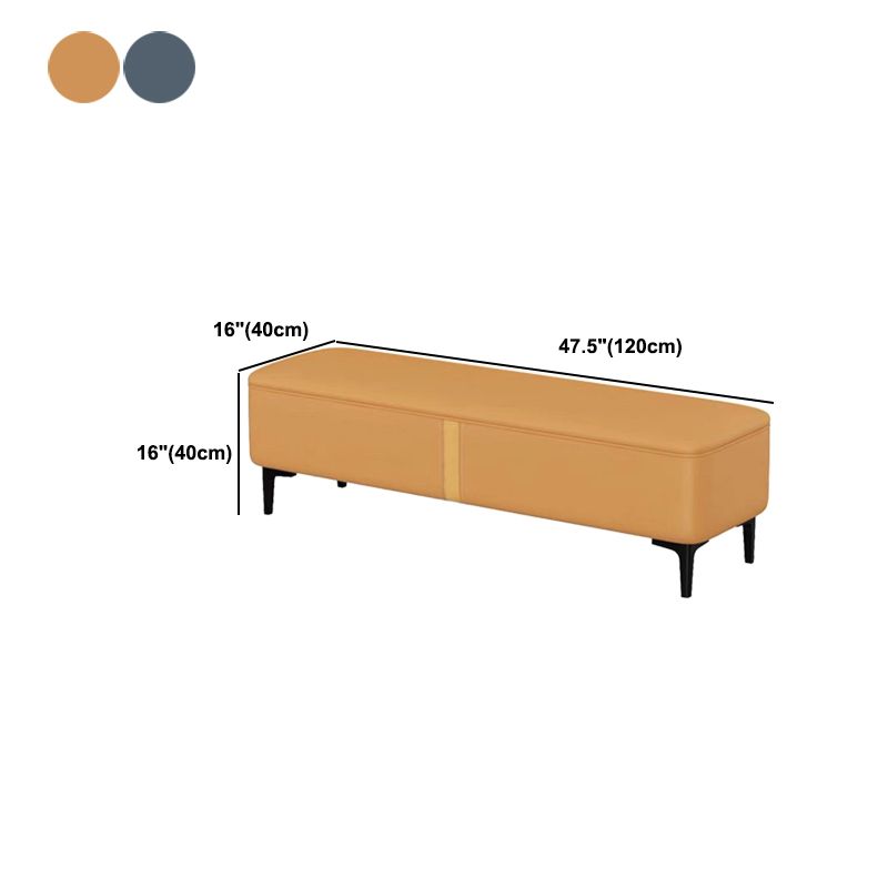 47.2"L Upholstered Seating Bench Cushioned Entryway and Bedroom Bench with Legs