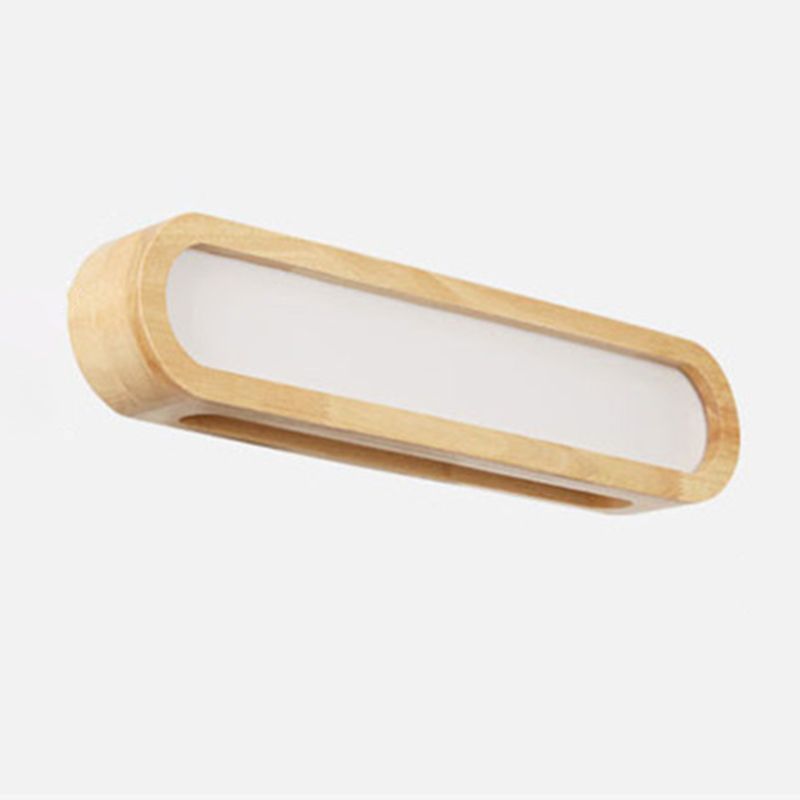 Lampada da specchio per vanità per vanità per bagno oblungo LED LED NORDICA MONTO A MONTRIO DI MOLTO IN BEIGE