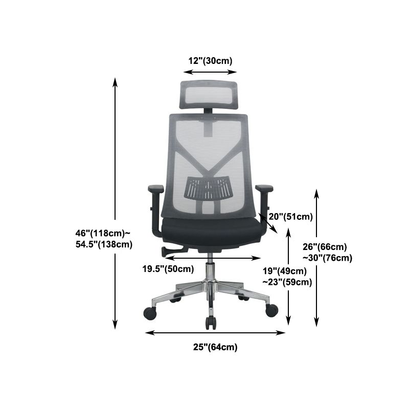 Modern Computer Chair Adjustable Armrest Chair Lumbar Support Chair