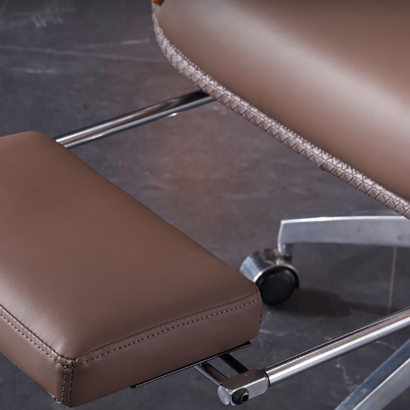 Modern Leather Managers Chair Brown Executive Chair for Office