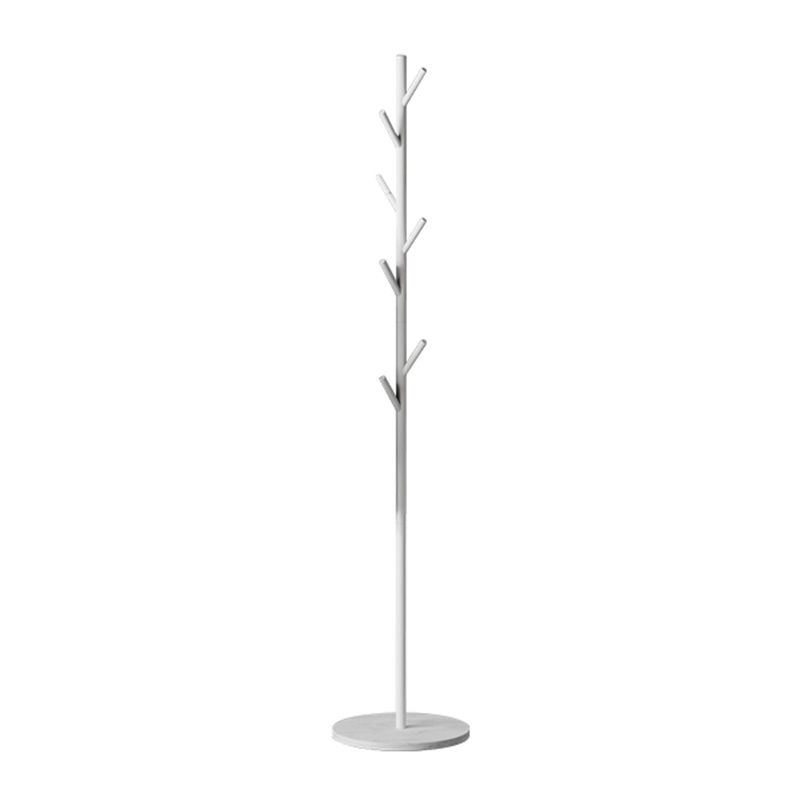 Moder Coat Hanger Metal Marble Base Tree Hall Entryway Coat Rack