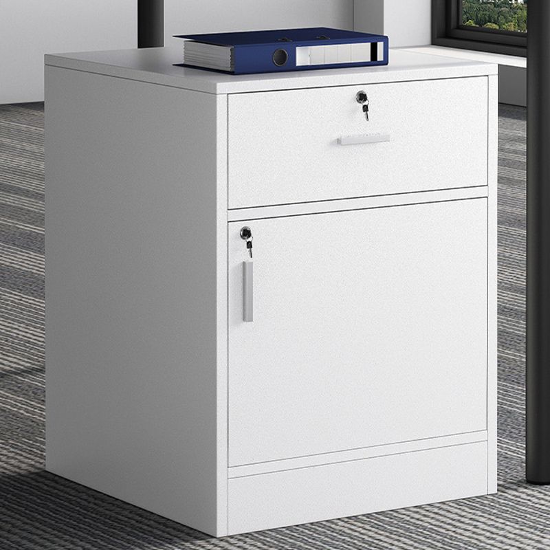 Leisure File Cabinet Color Block Wood Locking Drawers File Cabinet