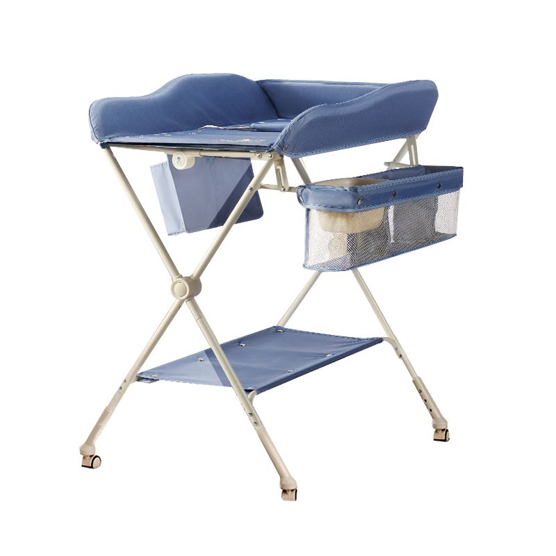 Safety Rails Folding Baby Changing Table Flat Top Changing Table for Home