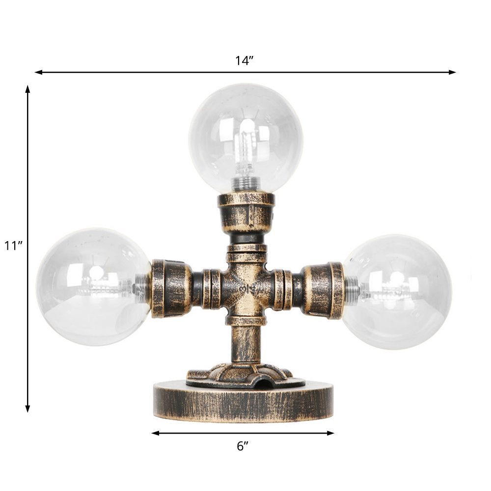 Lampe de bureau rond industrielle 2/3