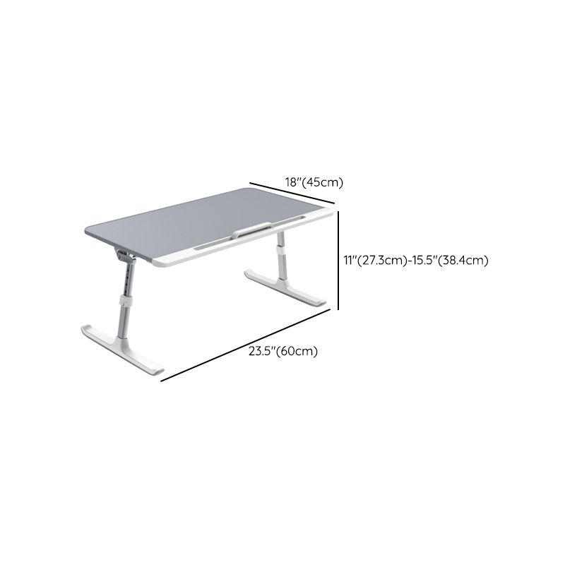 Contemporary Office Desk T-Shape Base Writing Desk with Metal Legs