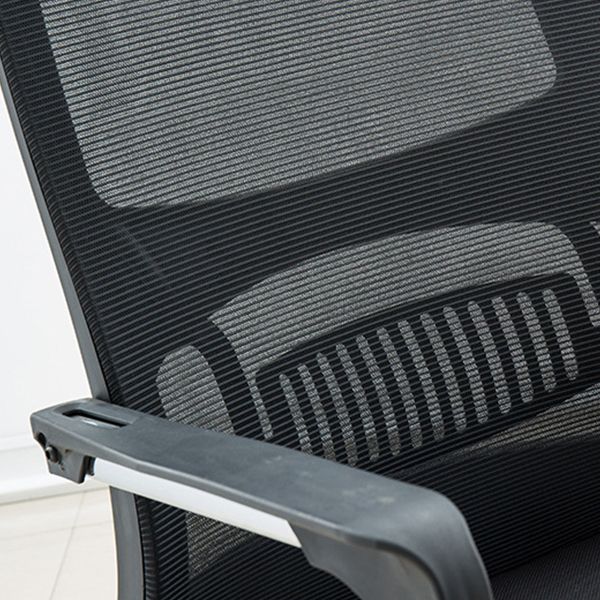 23" Wide Contemporary Chair Black Breathable AirGrid Upholstered Desk Chair