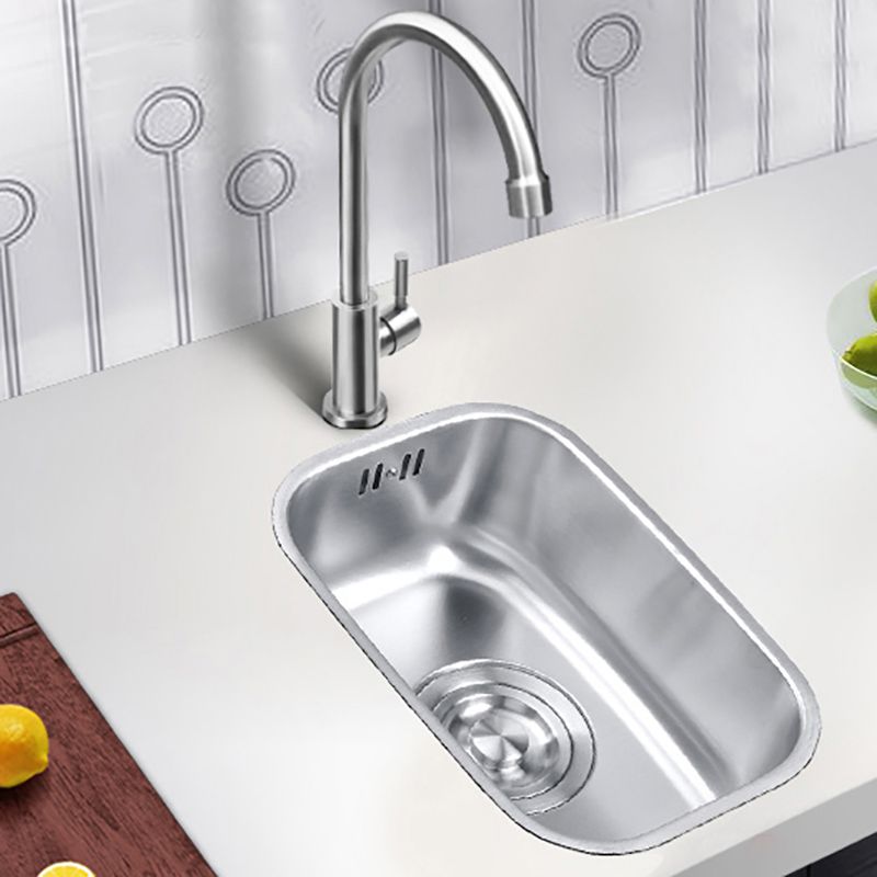 Basic Bar Sink Stainless Steel Single Bowl Kitchen Bar Sink with Drain Assembly