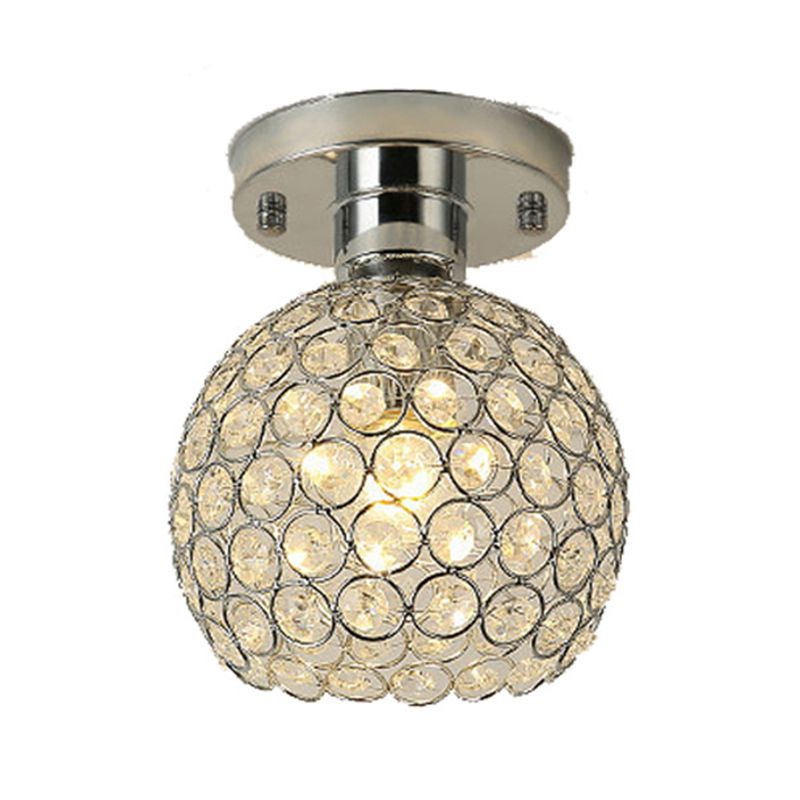 Creative Ceiling Lamp Nordic Crystal Flush Mount Light Fixture for Bedroom