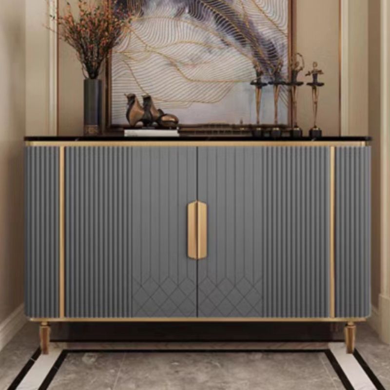 Contemporary Side Board Marble Sideboard Cabinet with Legs for Dining Room