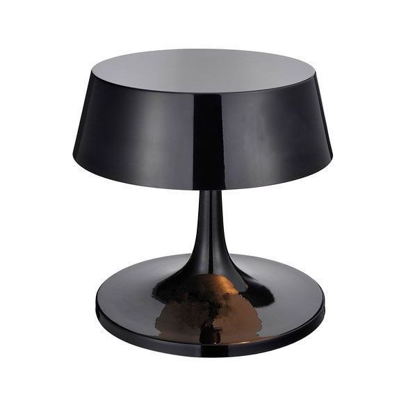 Smooth Drum Metal Desk Lamp Modern Style 3-Light Black/White Desk Lighting with Curvaceous Base for Living Room