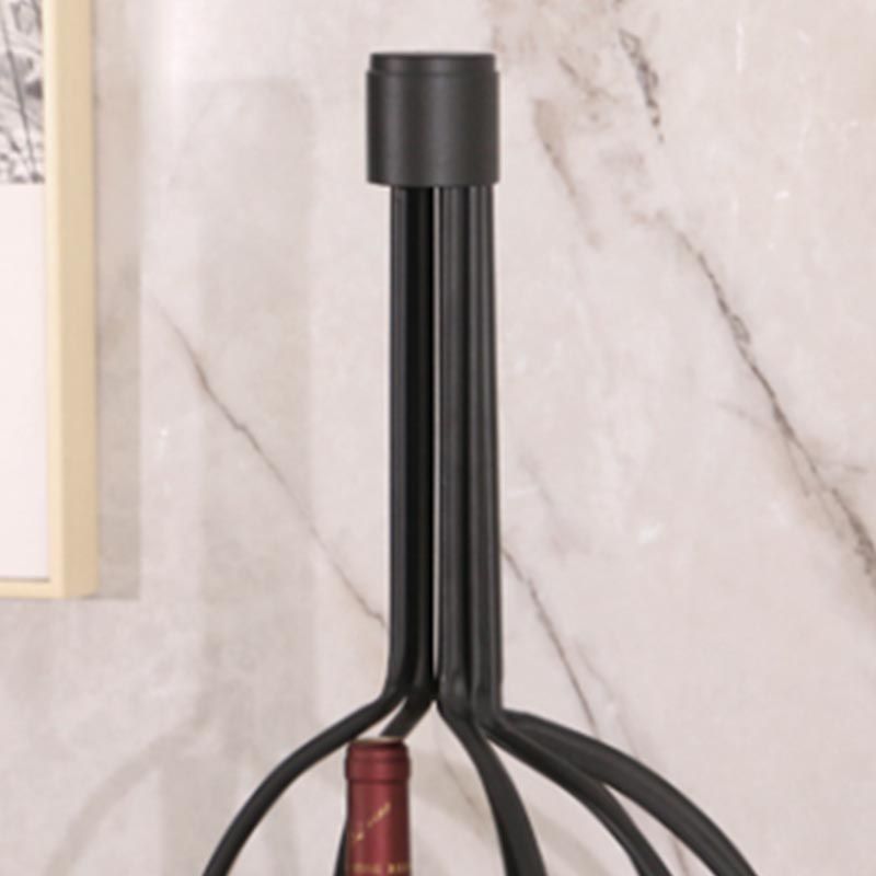 Luxury Metal Wine Holder Rack Round Floor Wine Racks with Shelf