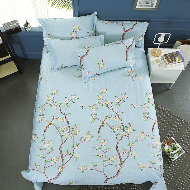 Cotton Fitted Sheet One Piece Summer Style Bedroom Simple Bed Sheet