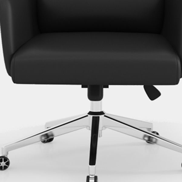 Executive Swivel Chair with Wheels Modern Task Chair with Chrome Frame