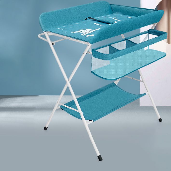 Flat Top Baby Changing Table Portable Changing Table with Safety Rails