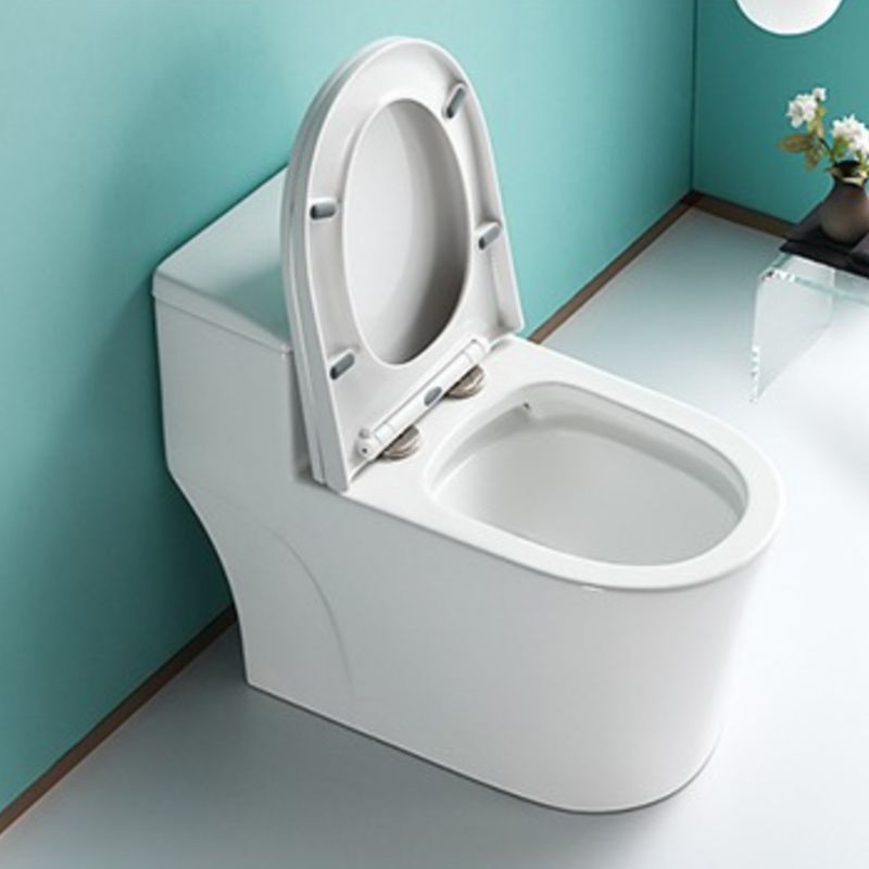 Traditional Ceramic Flush Toilet One Piece Toilet Bowl for Bathroom