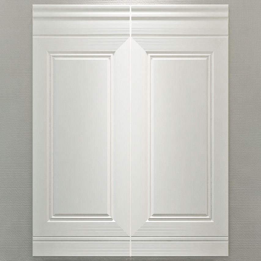 Glam Waterproof Wainscoting Solid Color Peel and Stick Indoor Wallboard