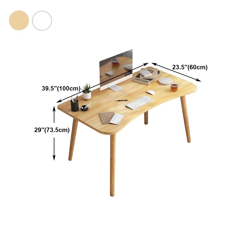 Modern Freeform Home Writing Desk Dormitory Artificial Wood Office Desk