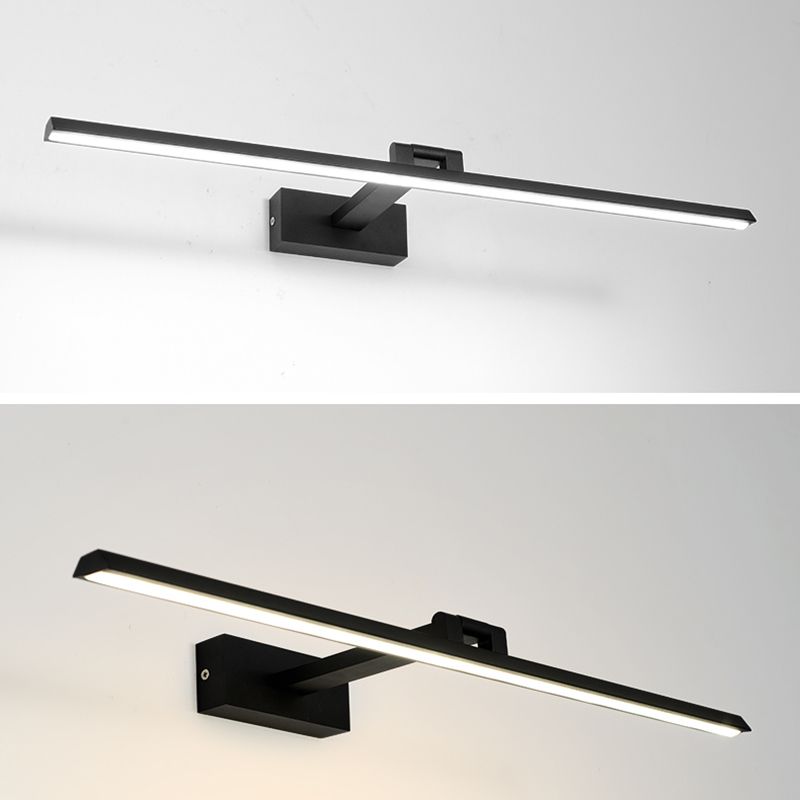 Modern Minimalist Style Linear Wall Mount Light Fixture Aluminum Wall Mounted Vanity Lights for Bathroom