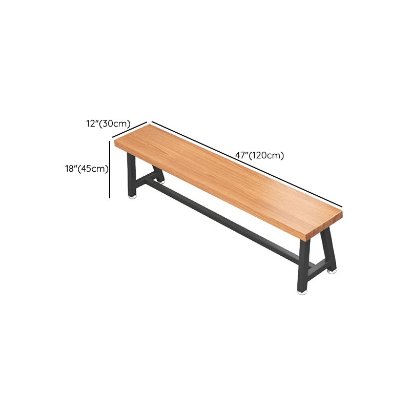 11.7-inch W Modern Entryway Bench Solid Wood Rectangle Seating Bench