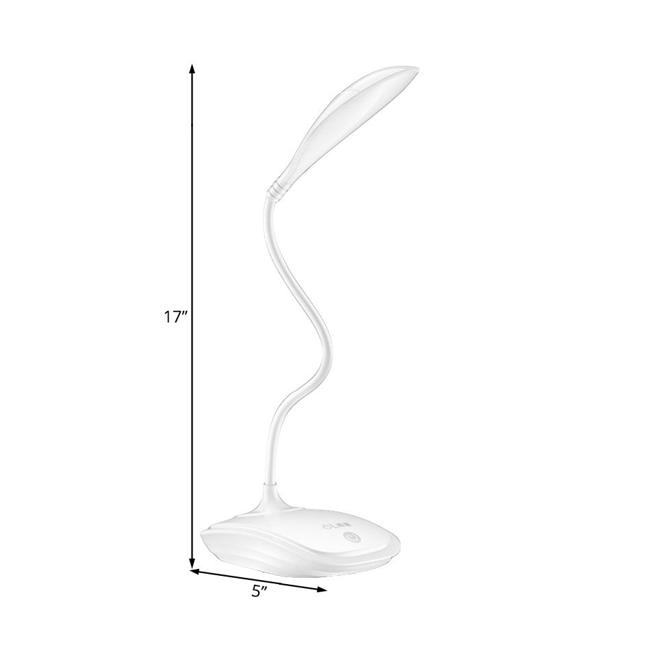 Silicone Arm Simple Design LED Bureau Lampe de bureau sensible à 3 niveaux Light de lecture de niveau à 3 niveaux pour le chevet d'étude