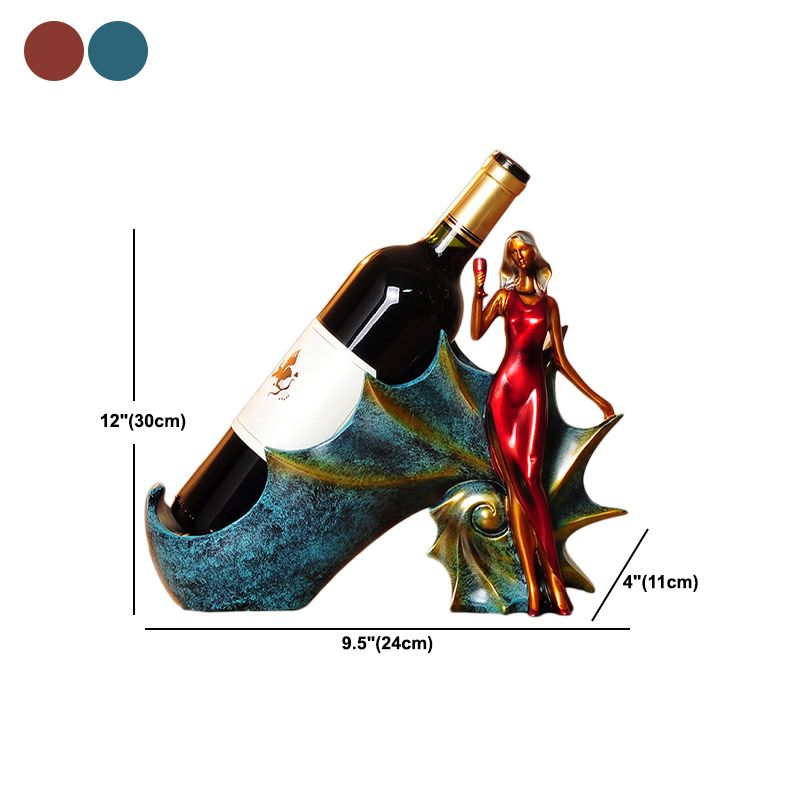 Glam Tabletop Wine Bottle Holder Resin Wine Rack Bottle for Living Room