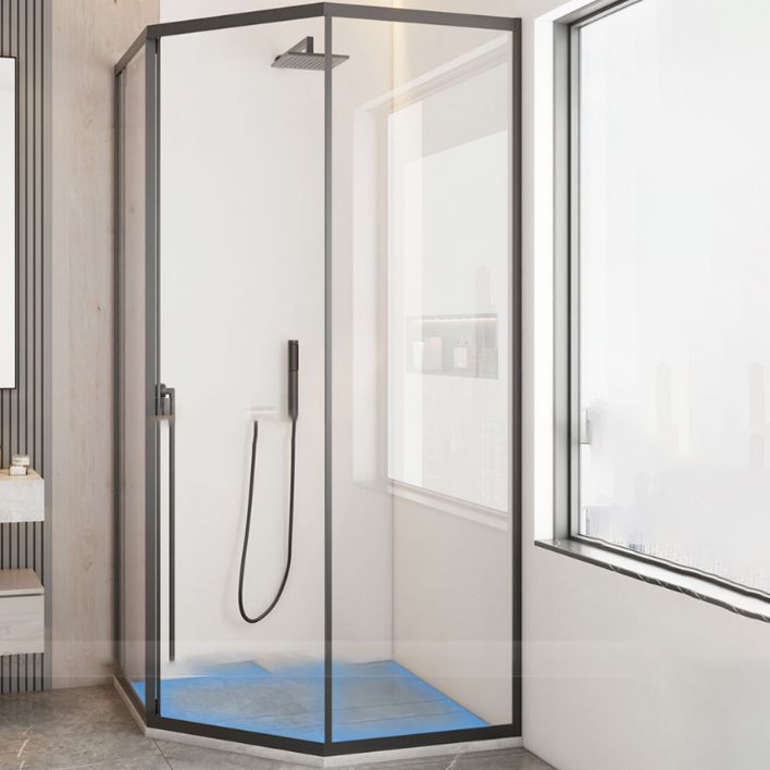 Diamond Folding Shower Screen, Full Frame Single Sliding Shower Door