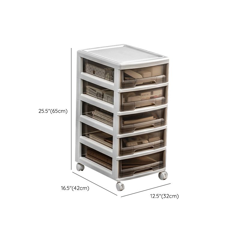 Modern Acrylic Filing Cabinet with Drawers for Home and Office