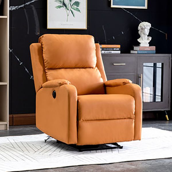 Massage Home Theater Recliner Solid Color Upholstered Recliner Chair