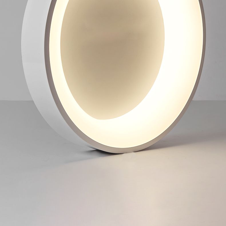 Modern Simple LED Ceiling Light Fixture Bedroom Round Flush Mount Ceiling Lamp