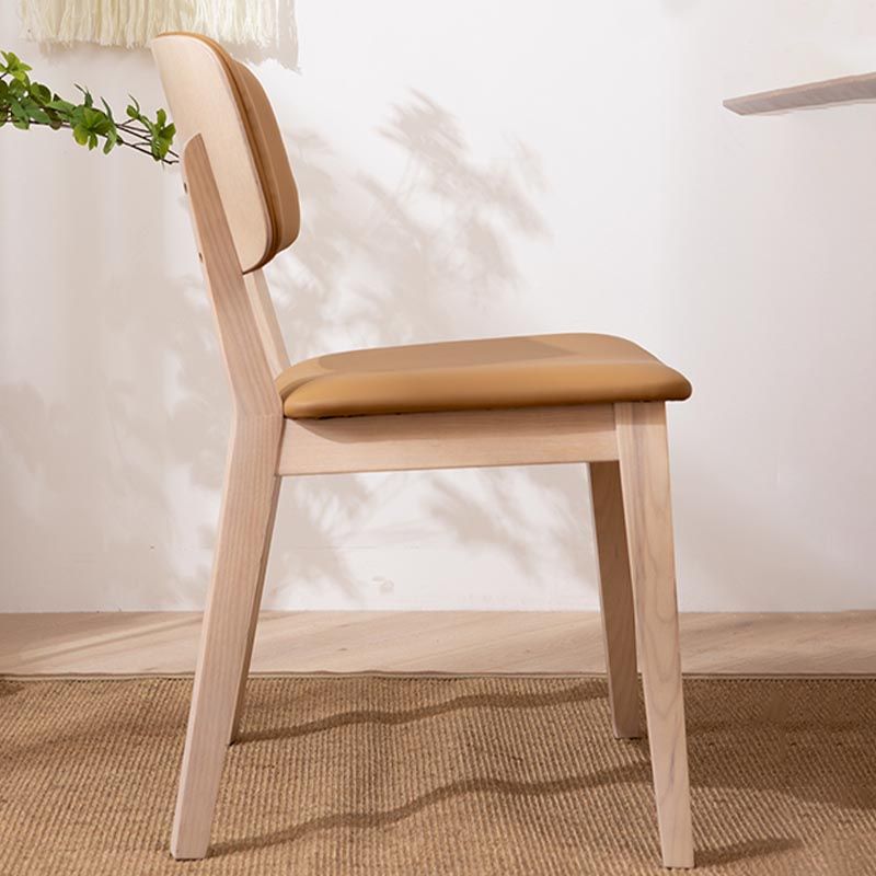 Wood Dining Side Chair Open Back Dining Side Chair for Dining Room