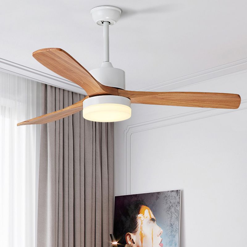 Modern Simple Ceiling Fan Lamp Round Shape LED Ceiling Fan Light for Bedroom