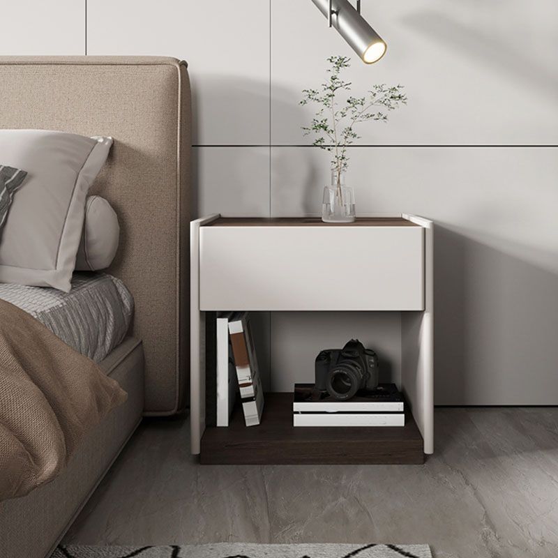 Modern Accent Table Nightstand Wooden Nightstand for Bedroom