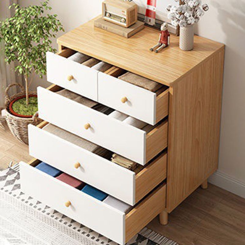 Scandinavian Kids Furniture Wood Kids Dresser Set with Drawers for Bathroom