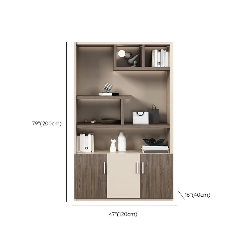 Engineered Wood File Cabinet Contemporary Vertical Cabinet with Storage