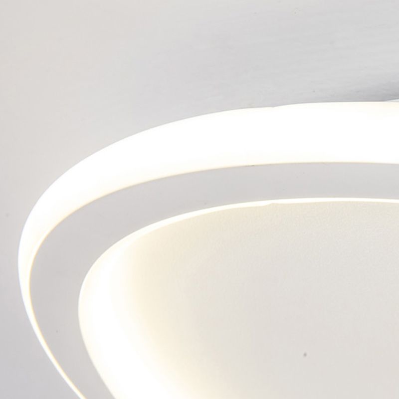 Strip Shape Ceiling Light White LED Ceiling Mount Light with Silica Gel Shade for Bedroom