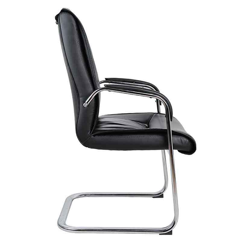 22 Inch Wide Arm Chair Contemporary Black No Wheels Desk Chair