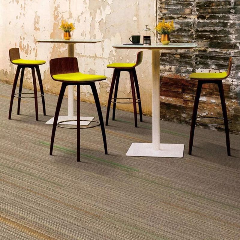 Indoor Level Loop Carpet Tile Dark Color Non-Skid Loose Lay Carpet Tiles