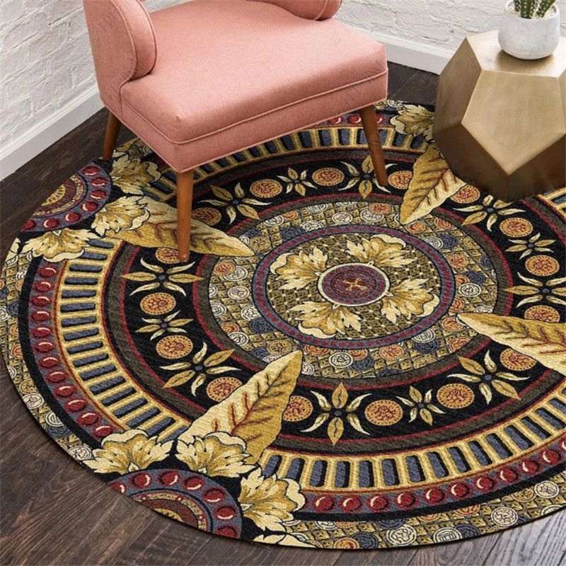 Alfombra marroquí exótica Multi-color Patrón de flores Rug Anti-Slip Pet-Stain Resistente a la alfombra para el hogar