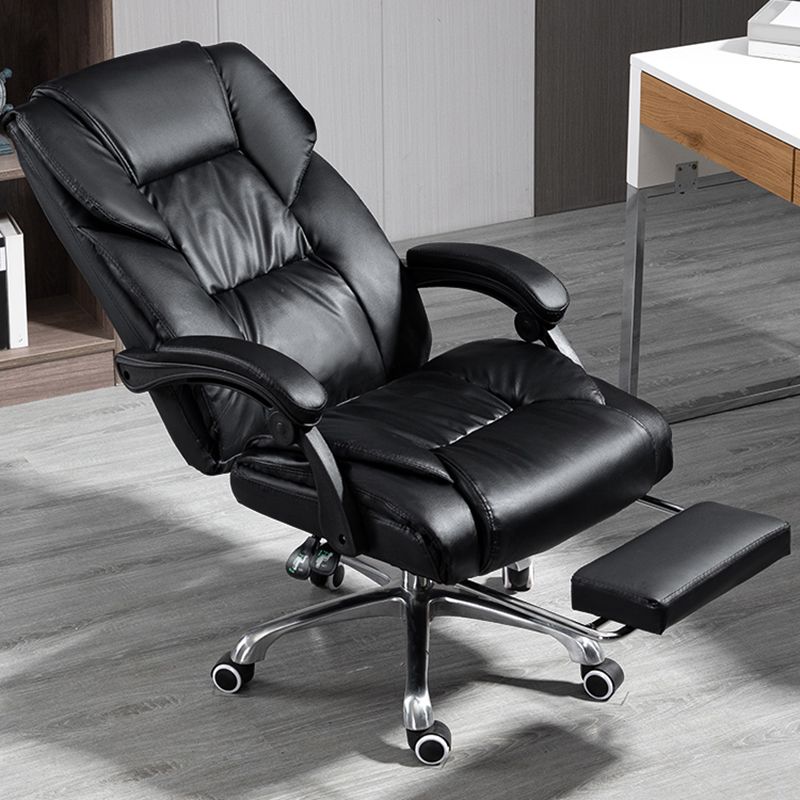 Height Adjustable Office Chair Contemporary High Back Desk Chair with Wheels