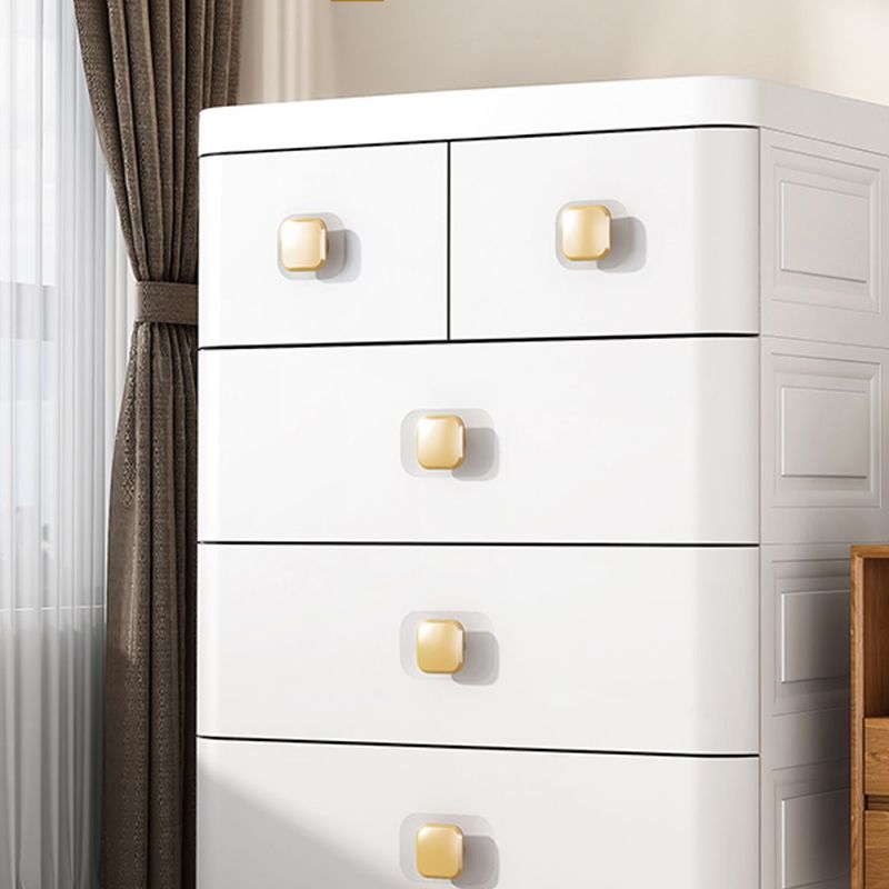 Plastic Chest Nursery Dresser Modern Kids Nightstand with 5/6 Drawers