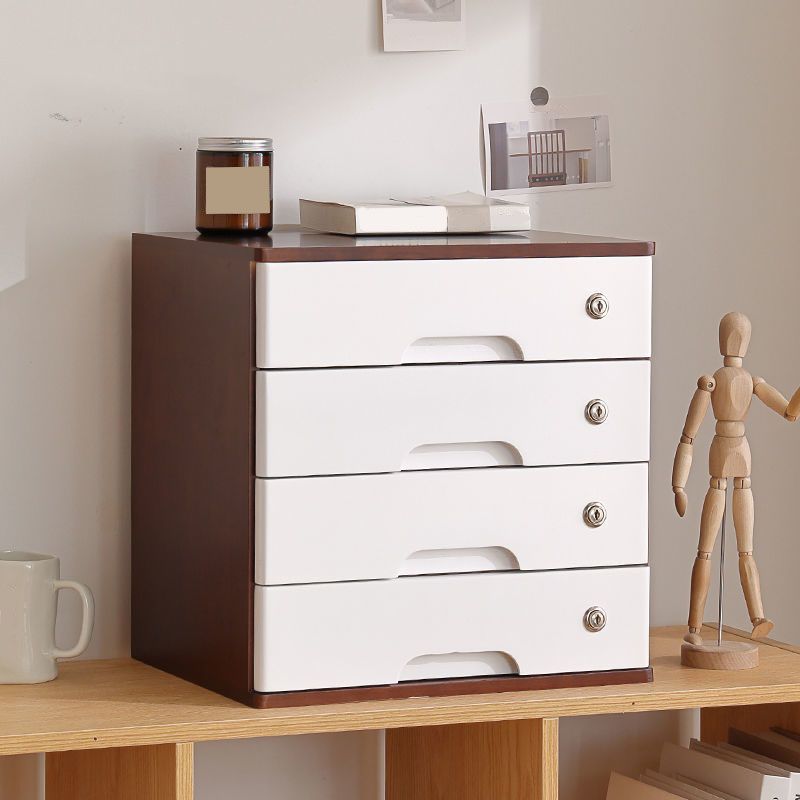 Industrial Cabinet Solid Wood Locking Drawers Filing Cabinet